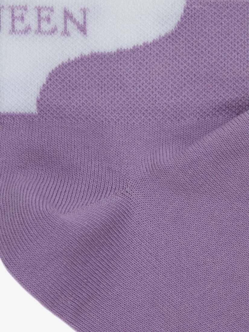 Alexander Mcqueen Ankle Socks in Lilac - 2