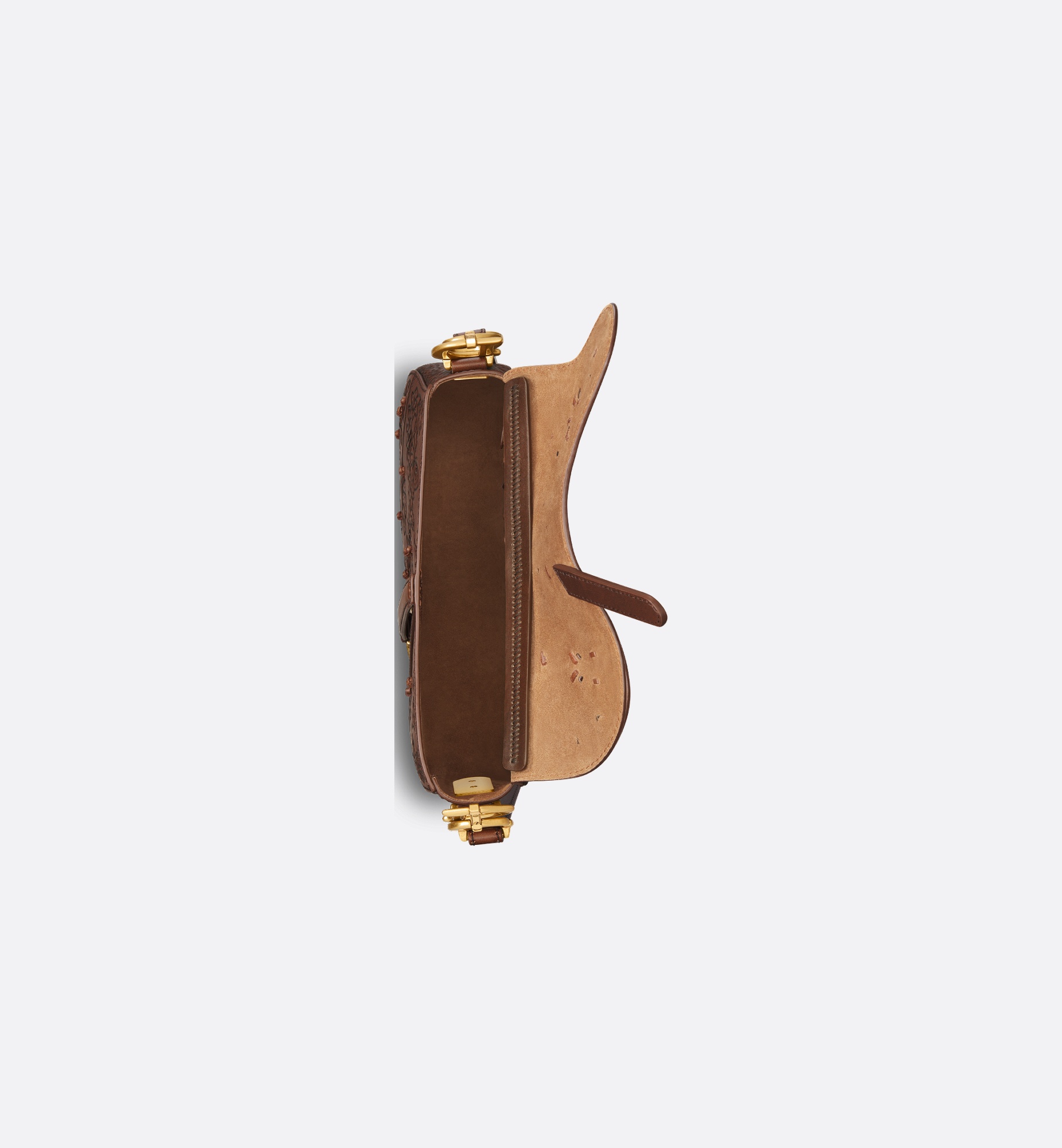 Medium Soft Saddle Bag with Strap - 4