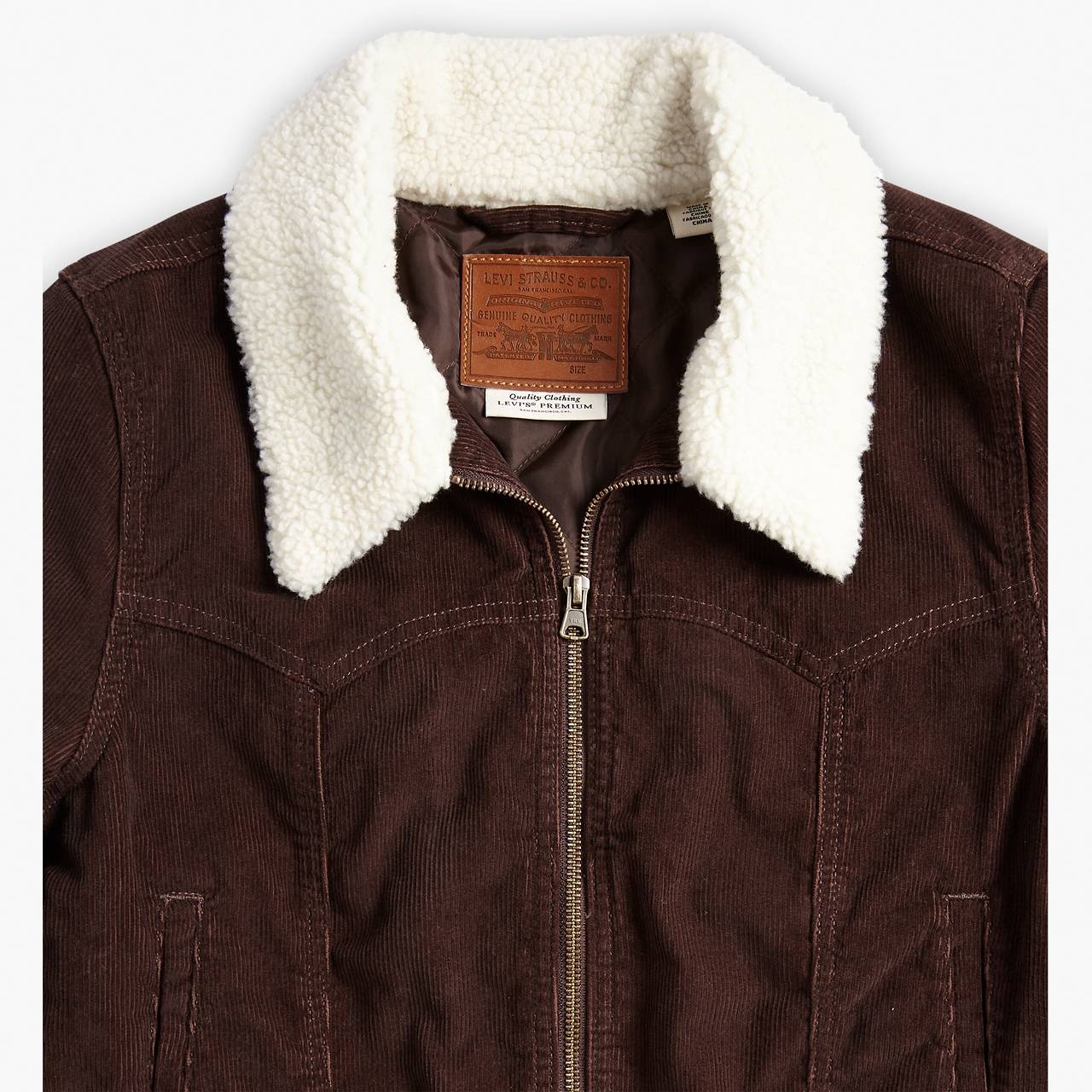 SLIM SHERPA CORDUROY TRUCKER JACKET - 7