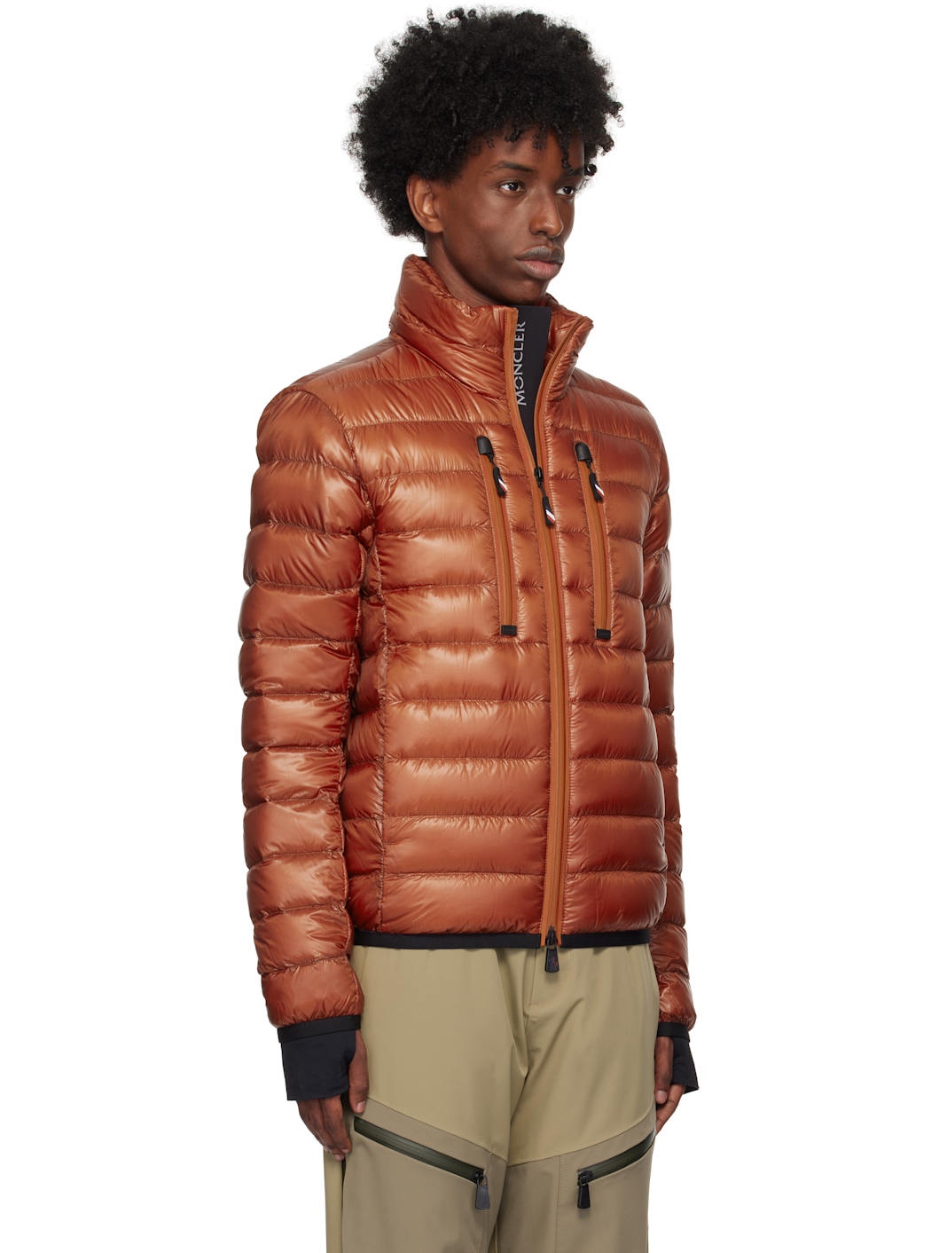 Orange Hers Short Down Jacket - 2