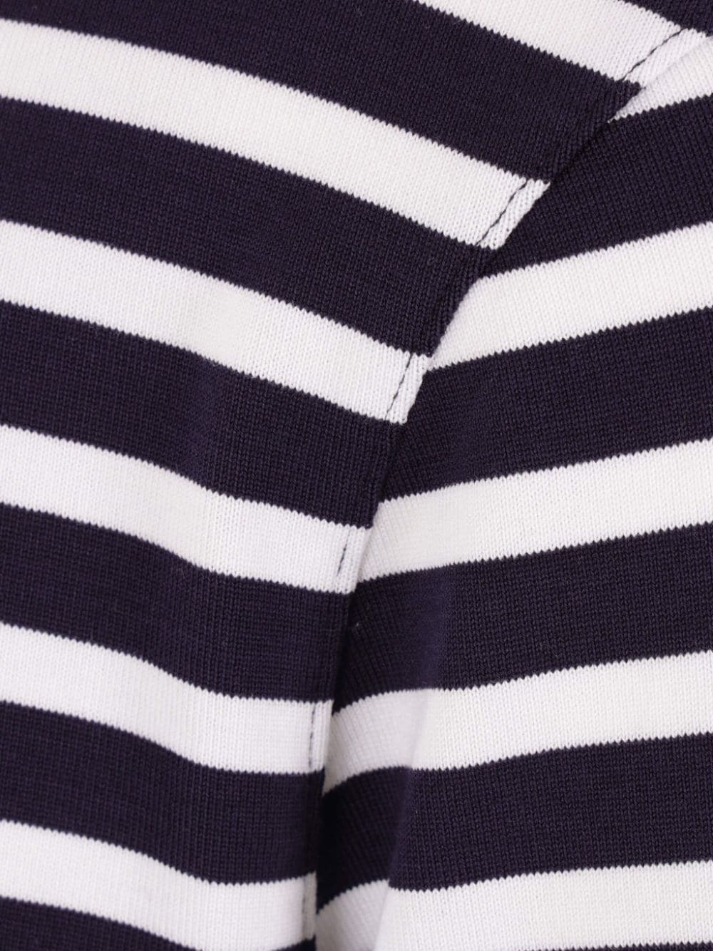 logo-patch striped jumper - 3
