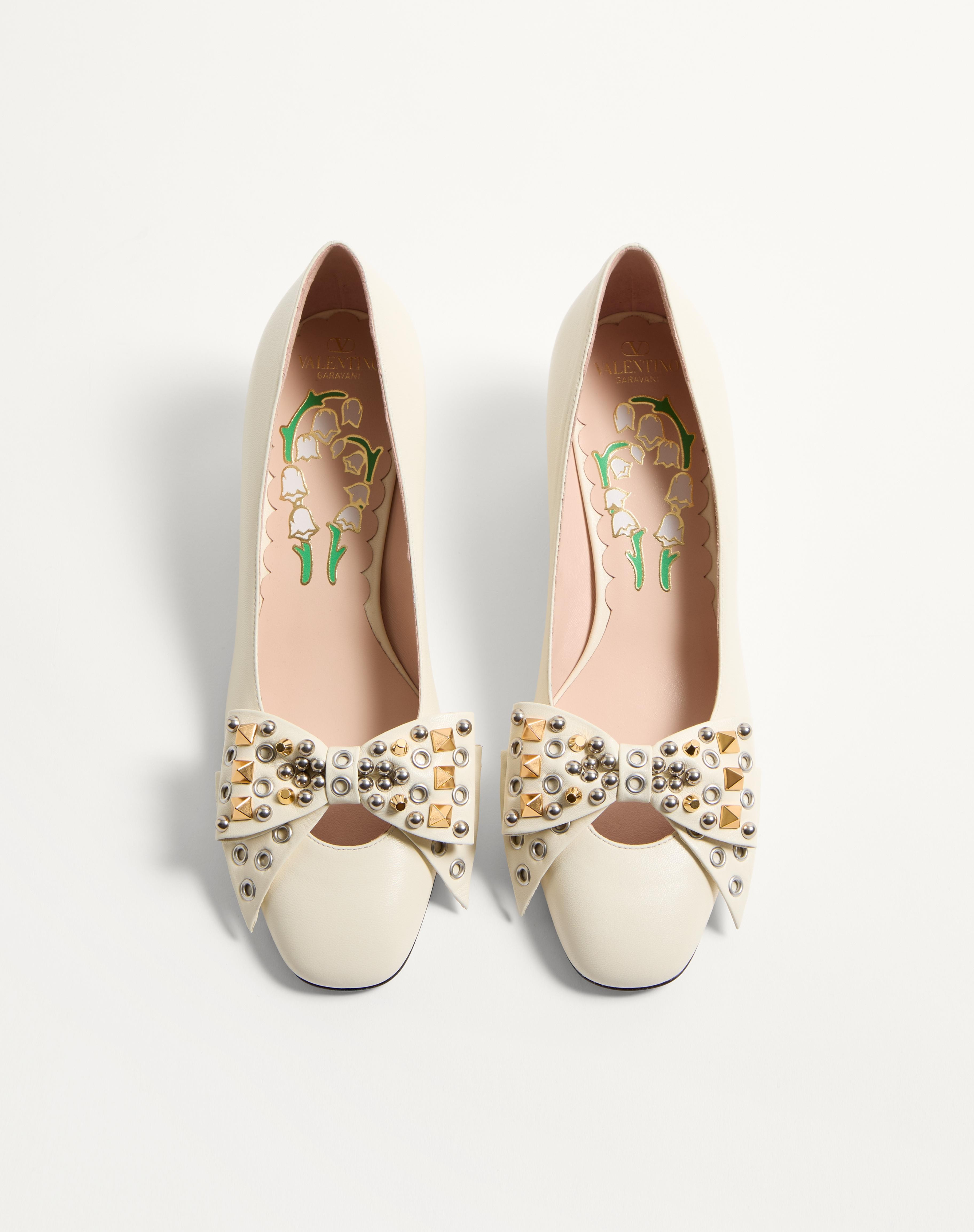 BOWOW PUMP IN KIDSKIN WITH STUDS 45MM - 4