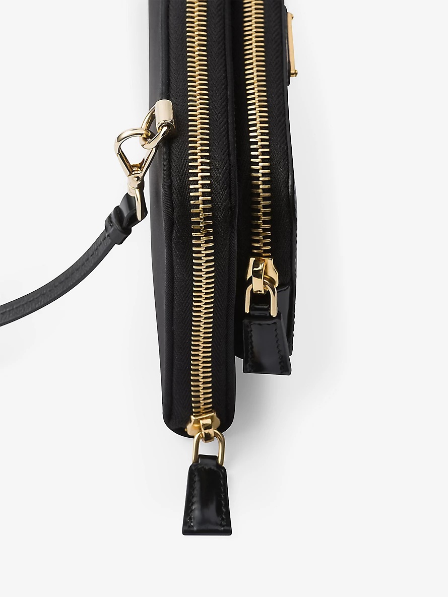 Re-Nylon mini recycled-nylon and leather shoulder bag - 2