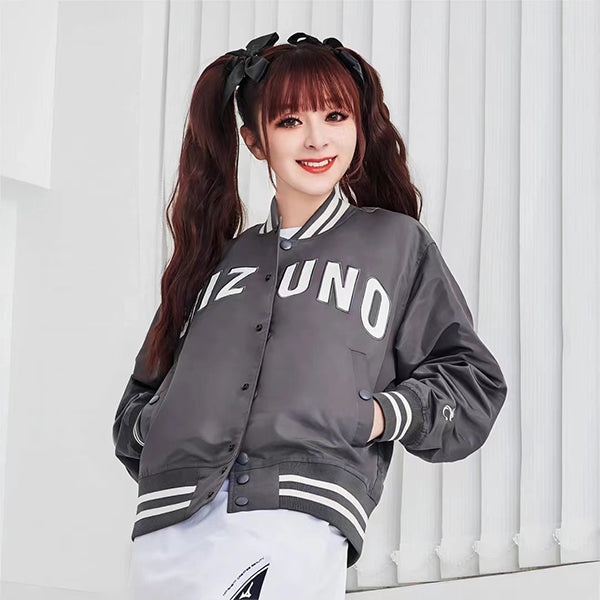 Mizuno Baseball Jacket 'Grey' K2CE43D1 - 3