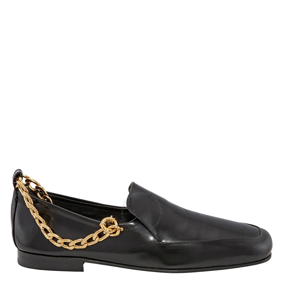 By Far Ladies Nick Chain-anklet Leather Loafers - 4
