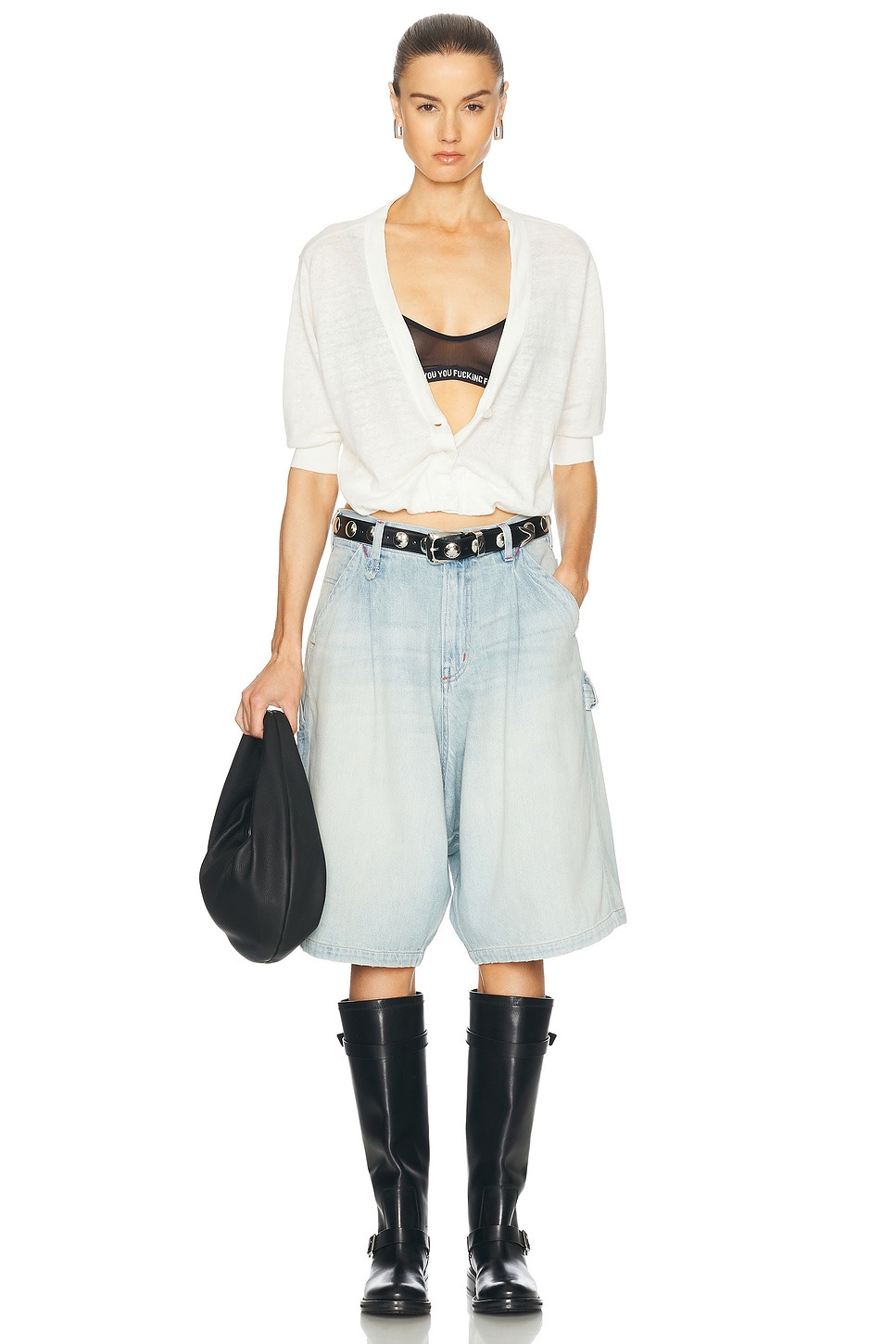 Elbow Sleeve Balloon Cardigan - 4