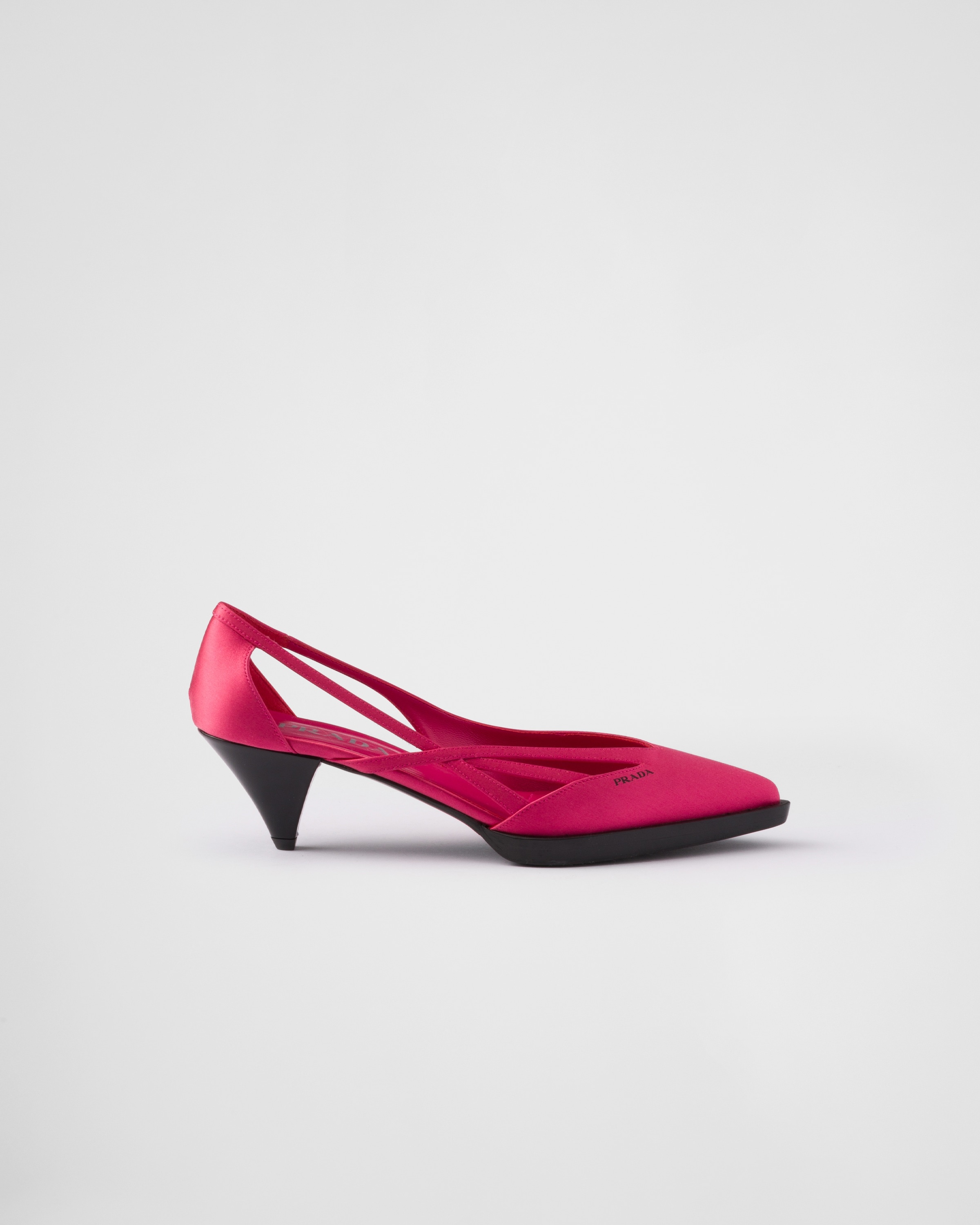 Satin cut-out pumps - 2