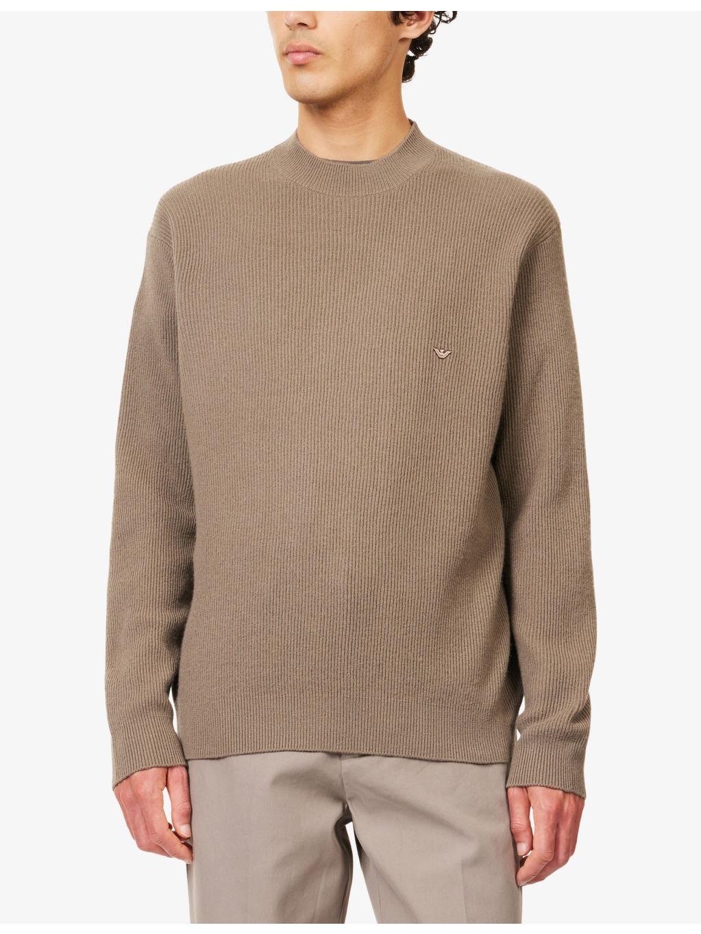 Logo-Embroidered Regular-Fit Wool And Cashmere-Blend Jumper - 3