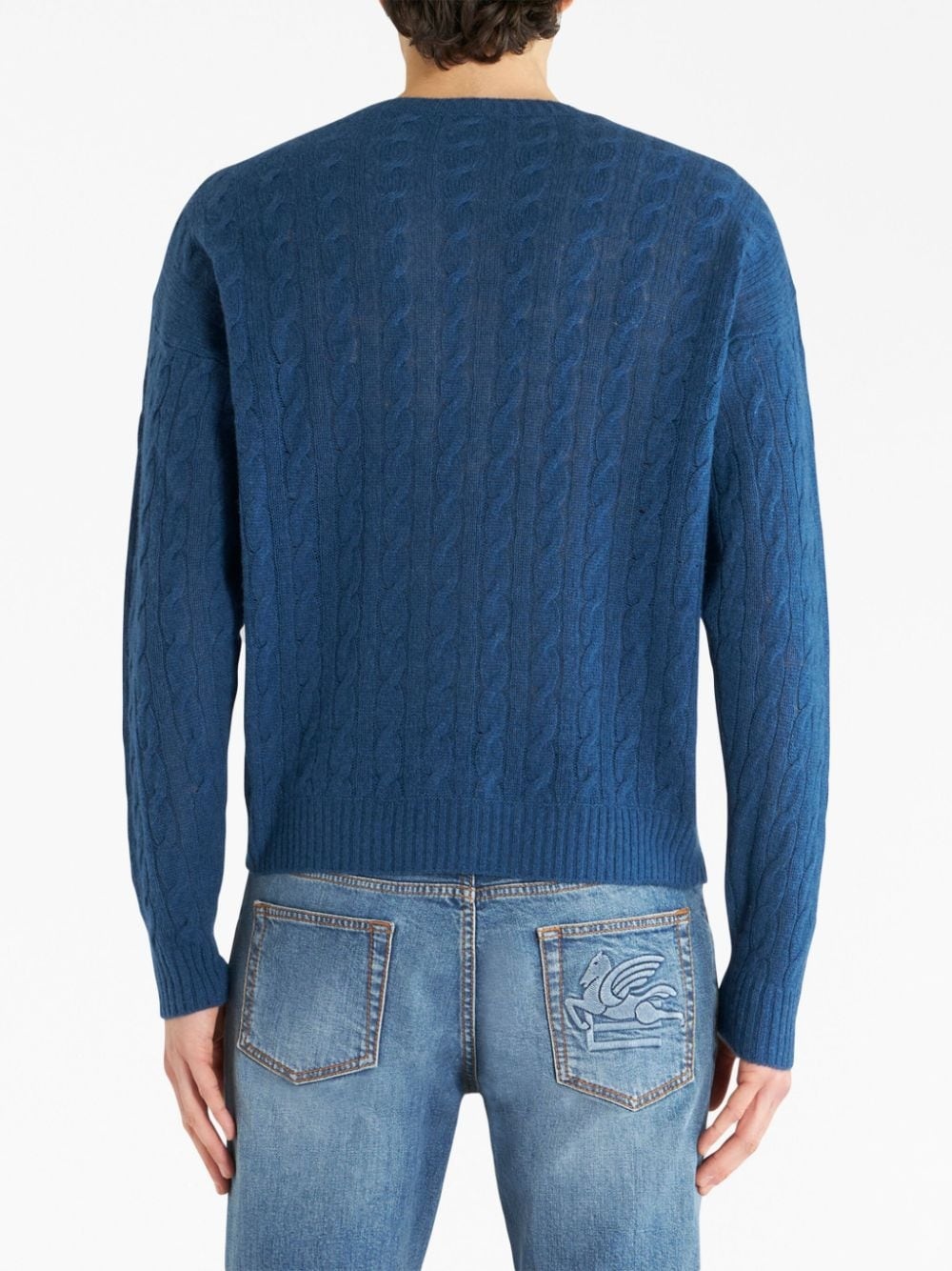 cable-knit cashmere jumper - 3