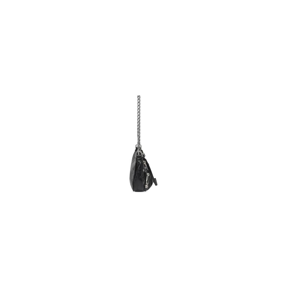 Women's Le Cagole Mini Purse With Chain in Black - 3