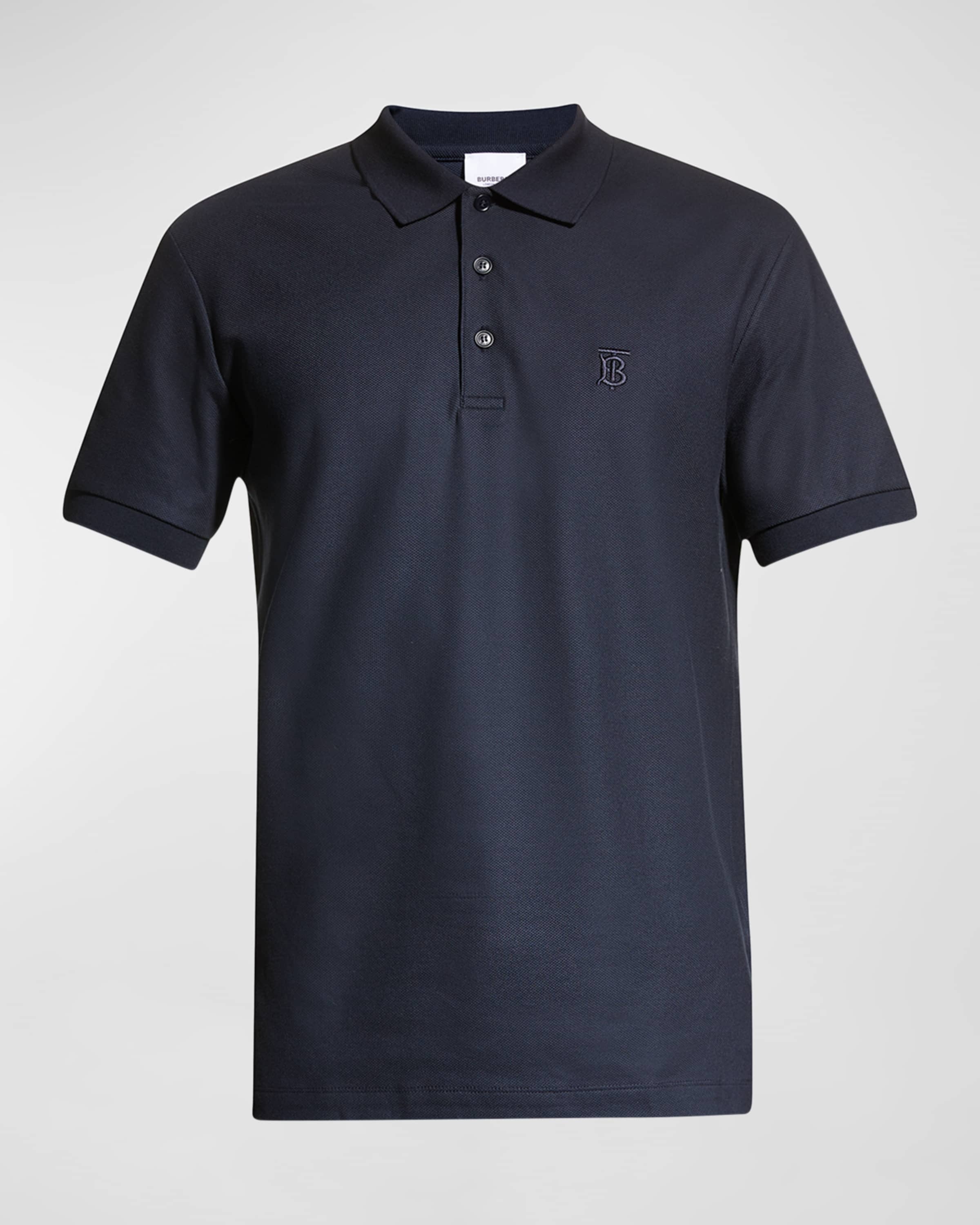 Burberry Mens Eddie Polo Light Blue Burberry Polo Burberry Men's