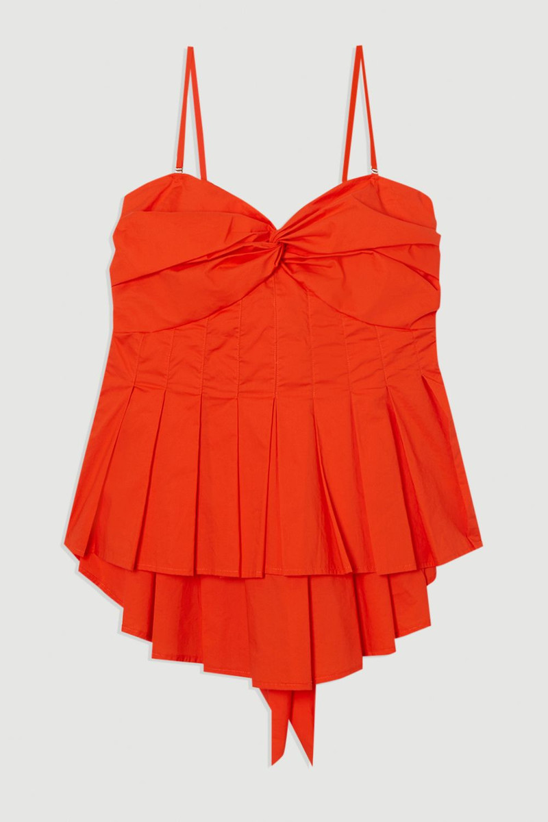 Cotton Poplin Bow Detail Woven Blouse 4