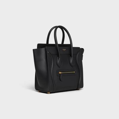 CELINE Micro Luggage handbag in smooth calfskin outlook