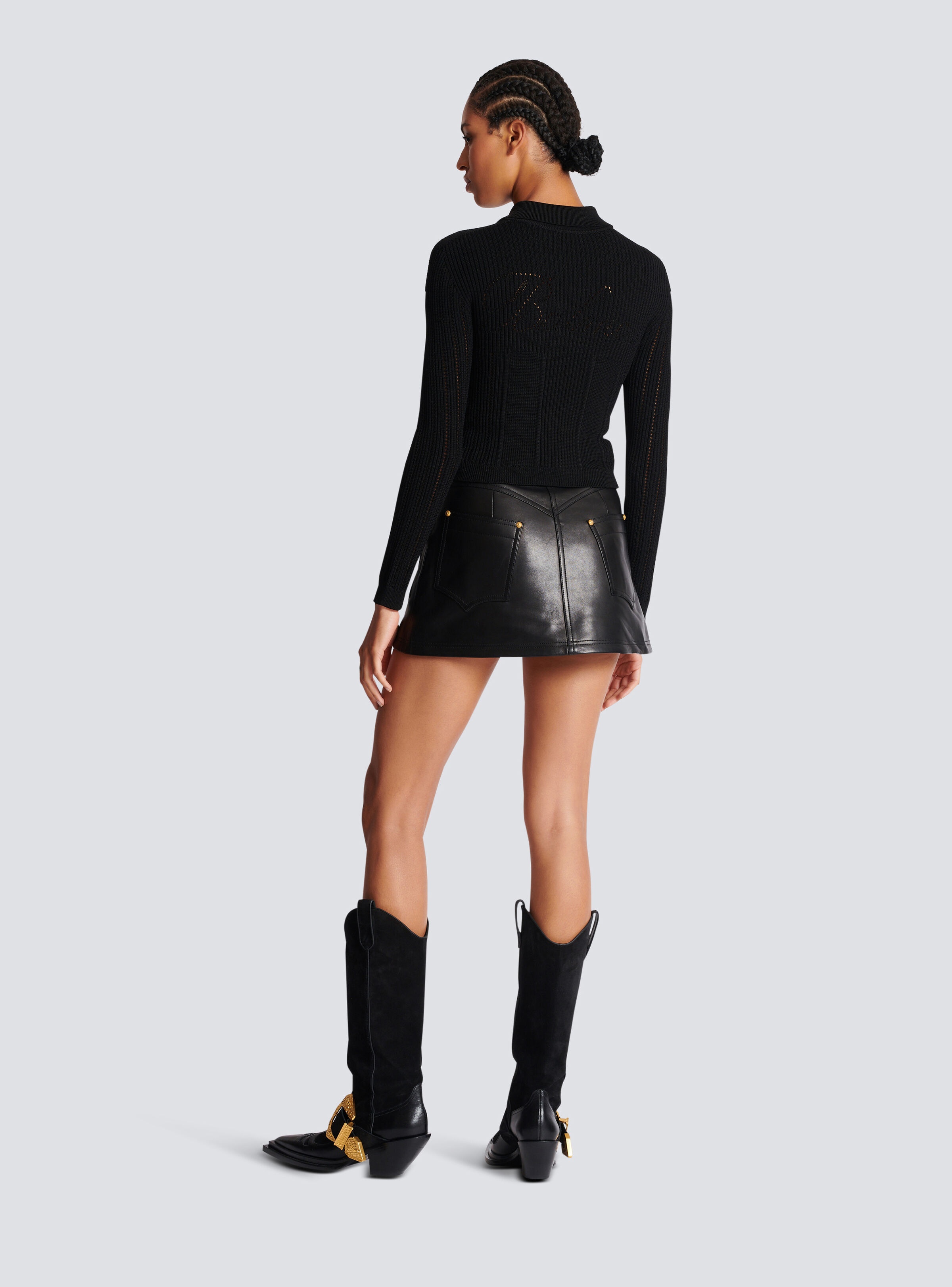 Buttoned knit cardigan - 4