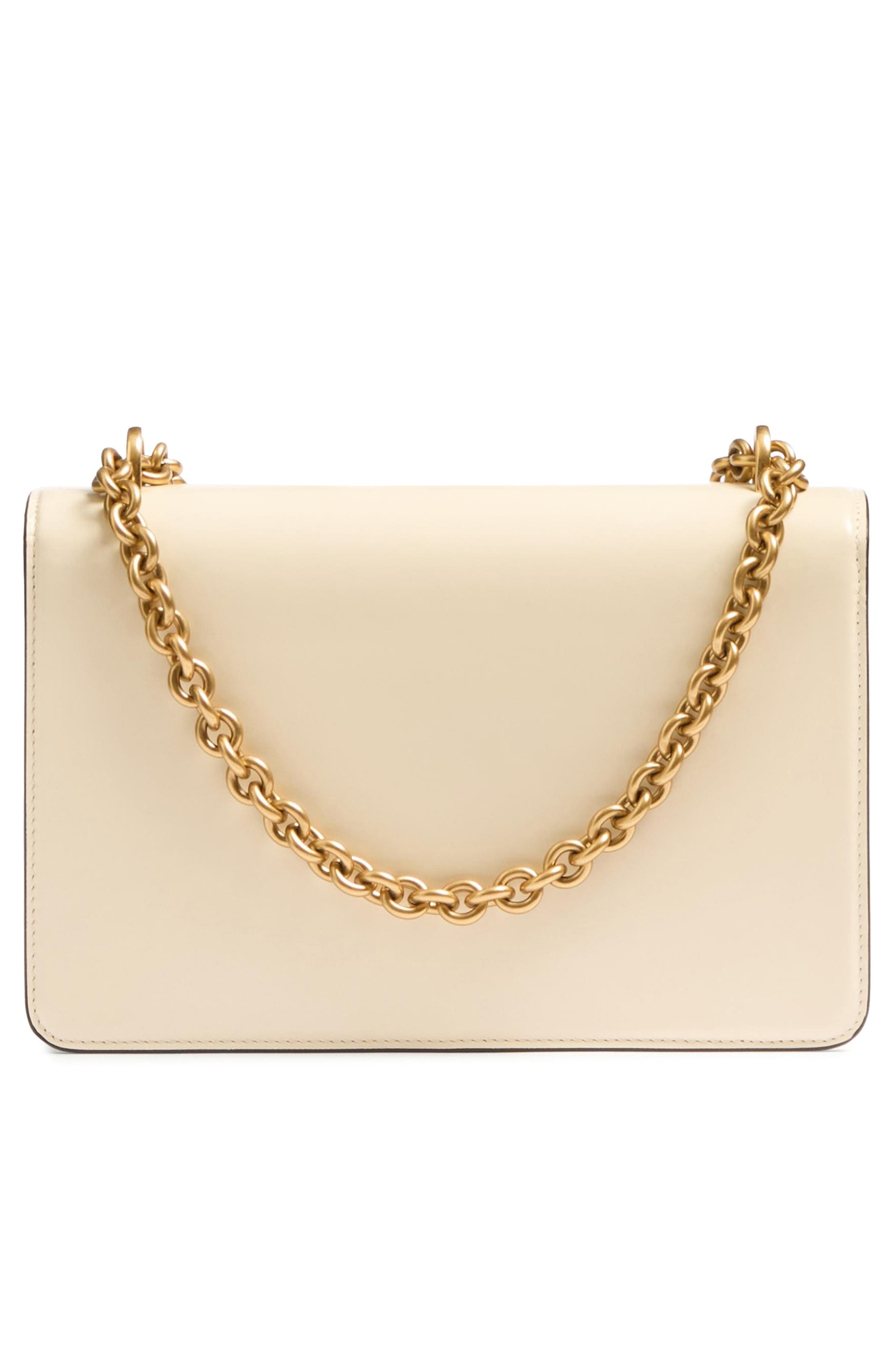 Valentino Garavani Vain VLOGO Leather Shoulder Bag in Butter at Nordstrom - 3