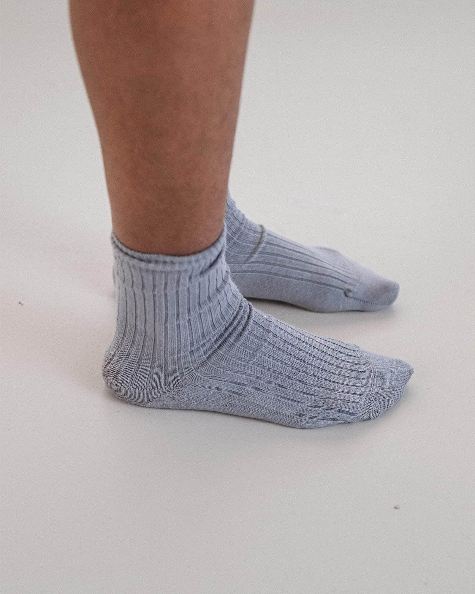 Rib Overankle Socks - Organic Cotton Rib - 3
