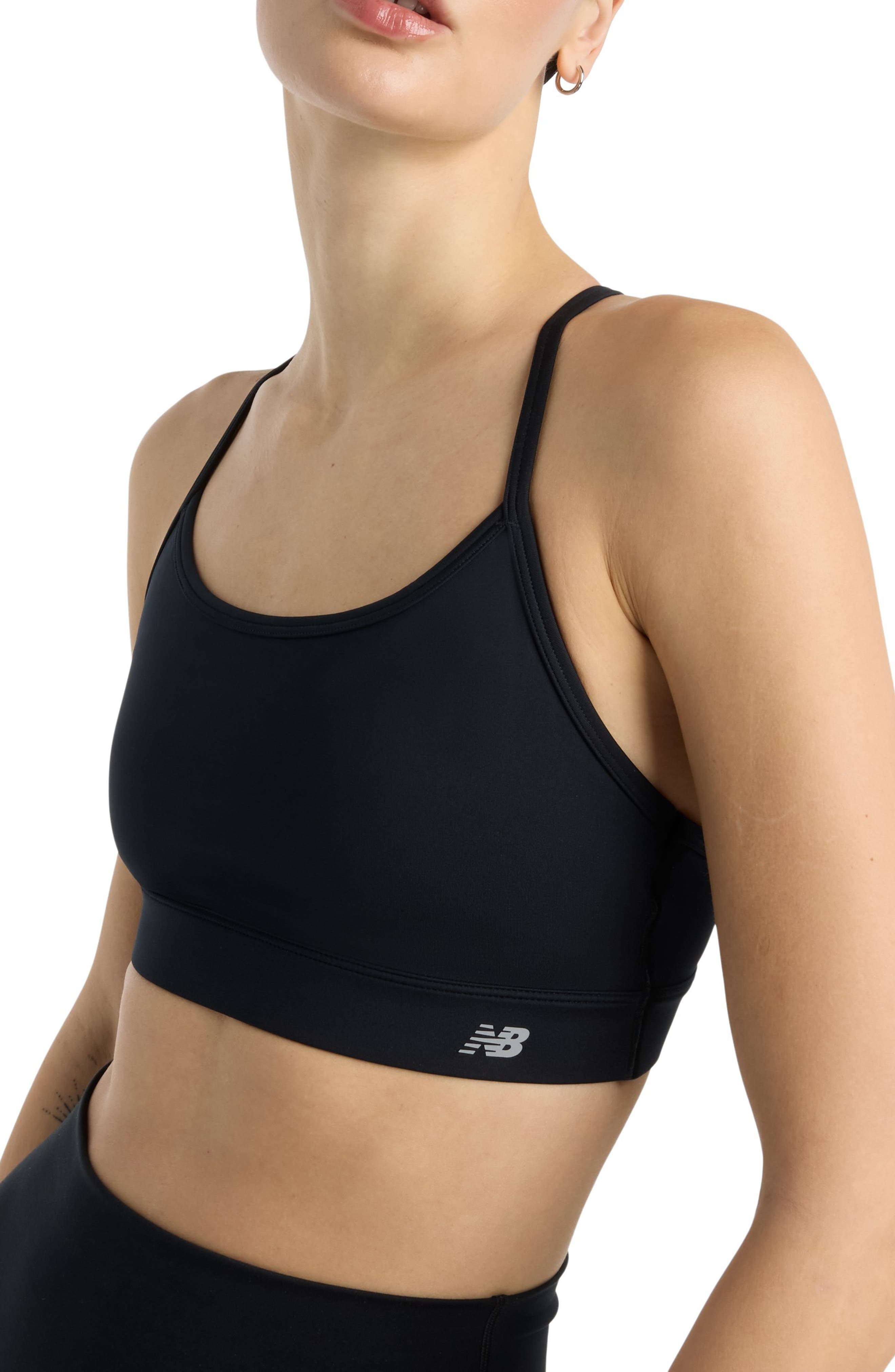 New Balance NB Essential Performance Yoga Bra in Black at Nordstrom - 6