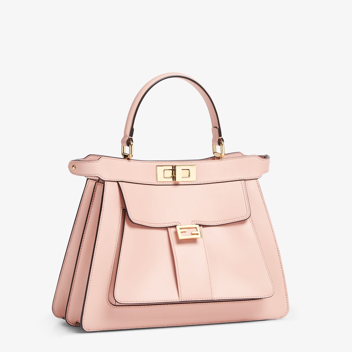 Baguette cloth handbag Fendi Pink in Cloth - 31202225