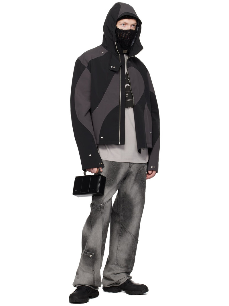 Black & Gray Trident Technical Jacket 4