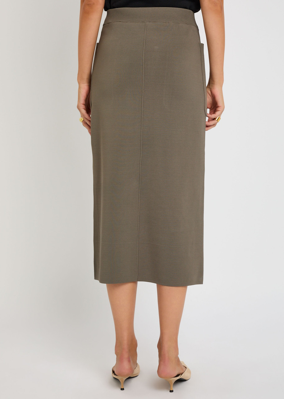 Joseph Milano Panelled Knitted Midi Skirt - 3