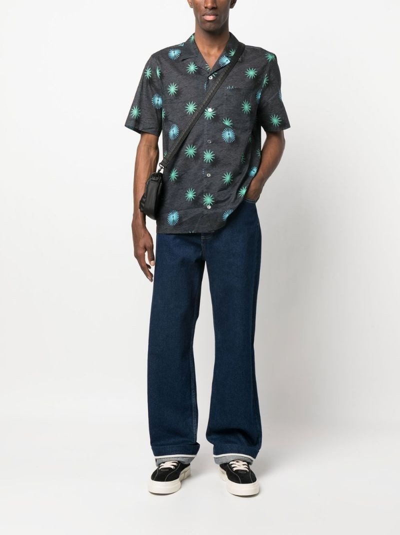 Wood Wood Brandon abstract beach shirt outlook