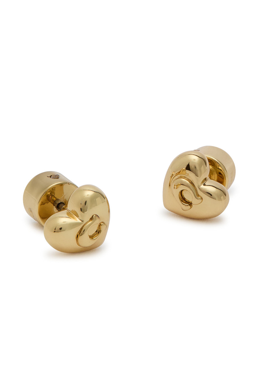 Coach Heart Stud Earrings - 2