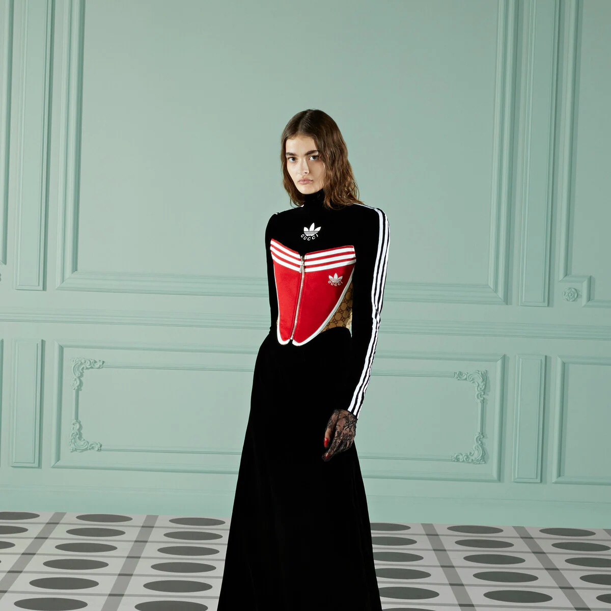 adidas x Gucci reversible cotton corset - 6