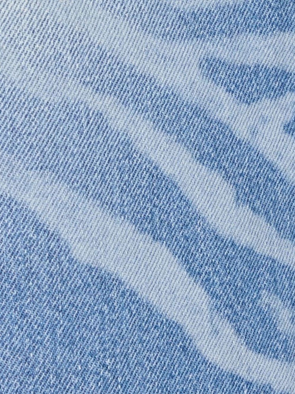 zebra-pattern jeans - 4