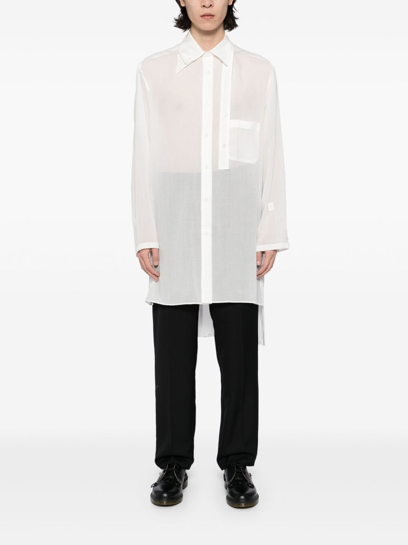 Yohji Yamamoto double layer-collar shirt outlook