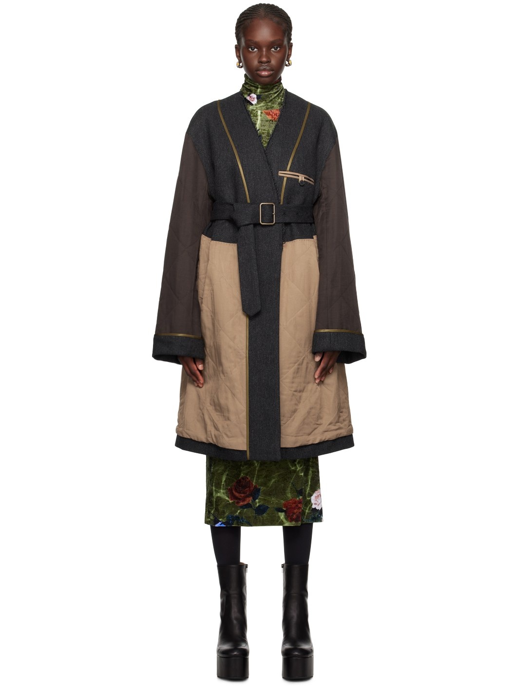 SSENSE Exclusive Gray Coat - 1