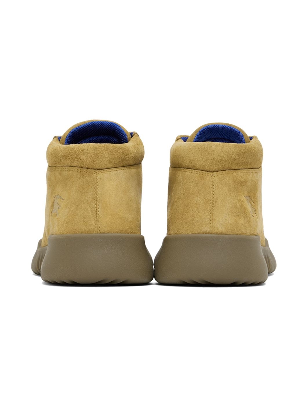 Beige Suede Log Boots - 2