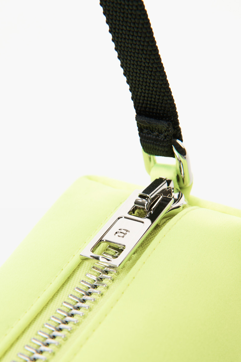 HEIRESS SATIN POUCH WITH CRYSTAL LOGO 5