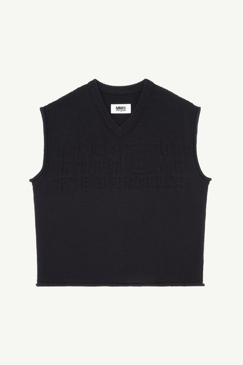 Numbers V-neck gilet 1
