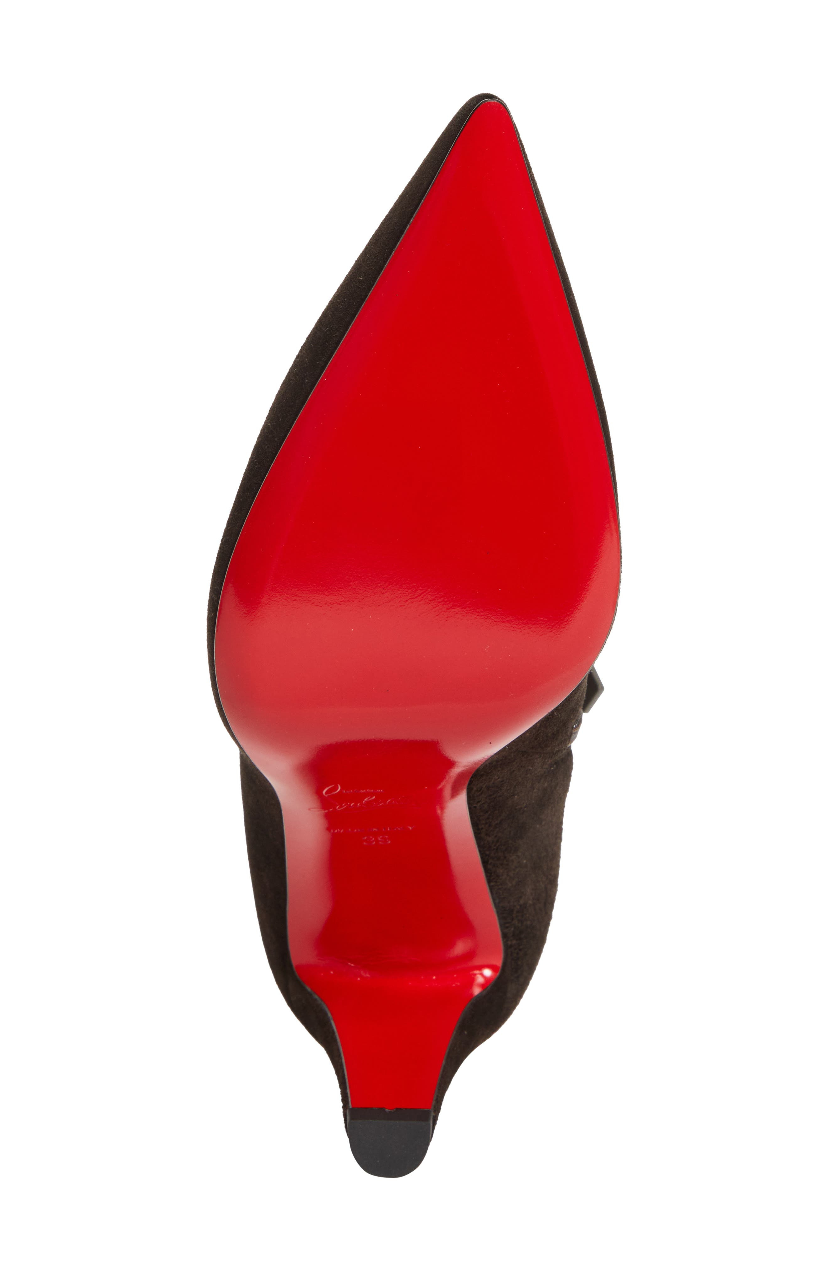 Christian Louboutin Vibella Pointed Toe Bootie in 7164  Cafe at Nordstrom - 6