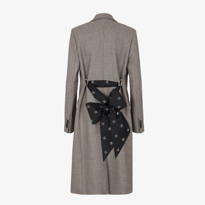 FENDI Brown wool coat outlook