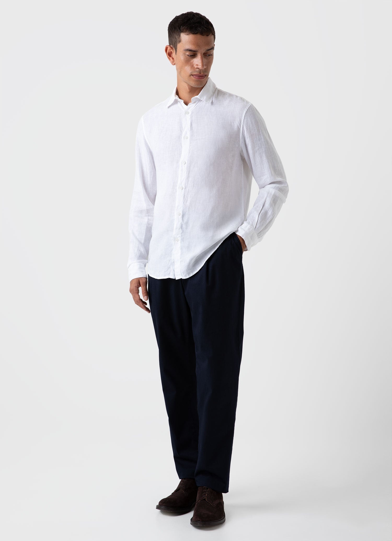 Linen Long Sleeve Shirt - 3