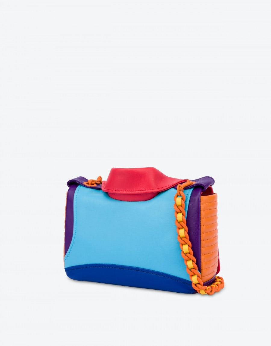 COLOR BLOCK NAPPA BIKER BAG - 2