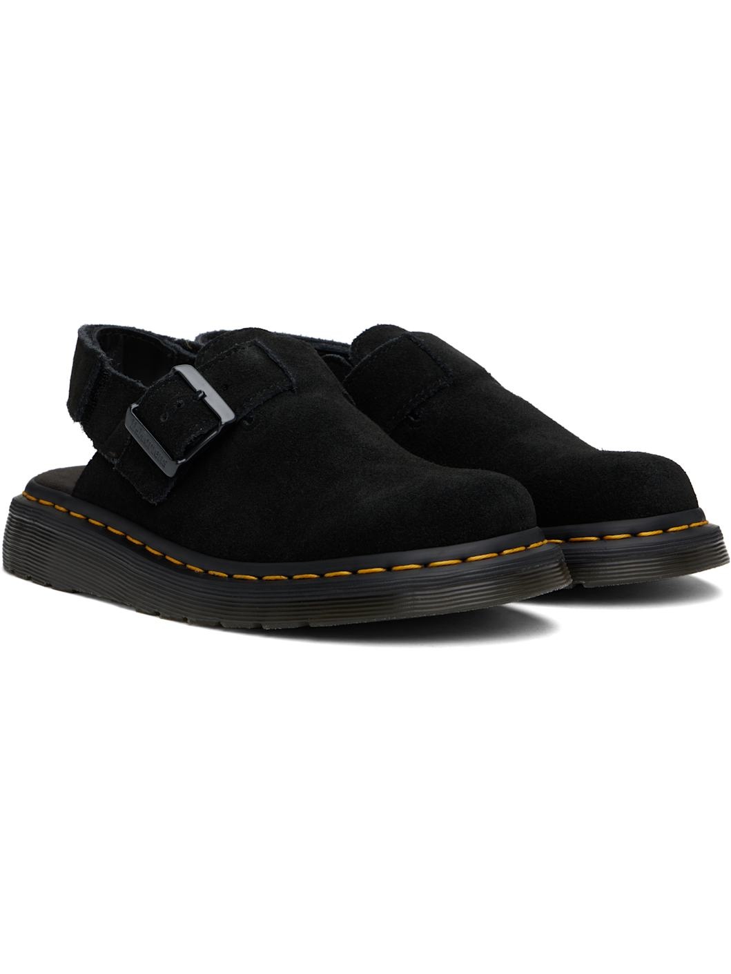 Black Jorge II Suede Slingback Mules - 4