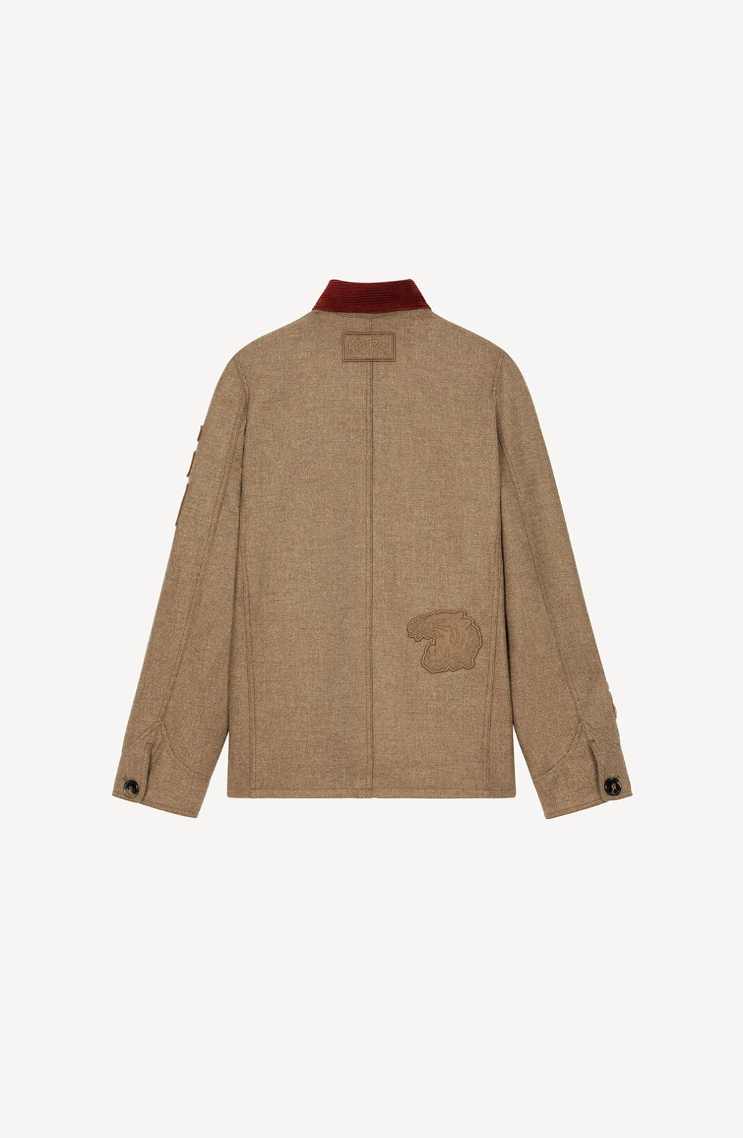 Wool workwear jacket with badges - 2