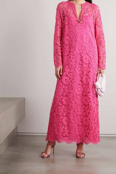 Valentino Embellished corded lace midi dress outlook