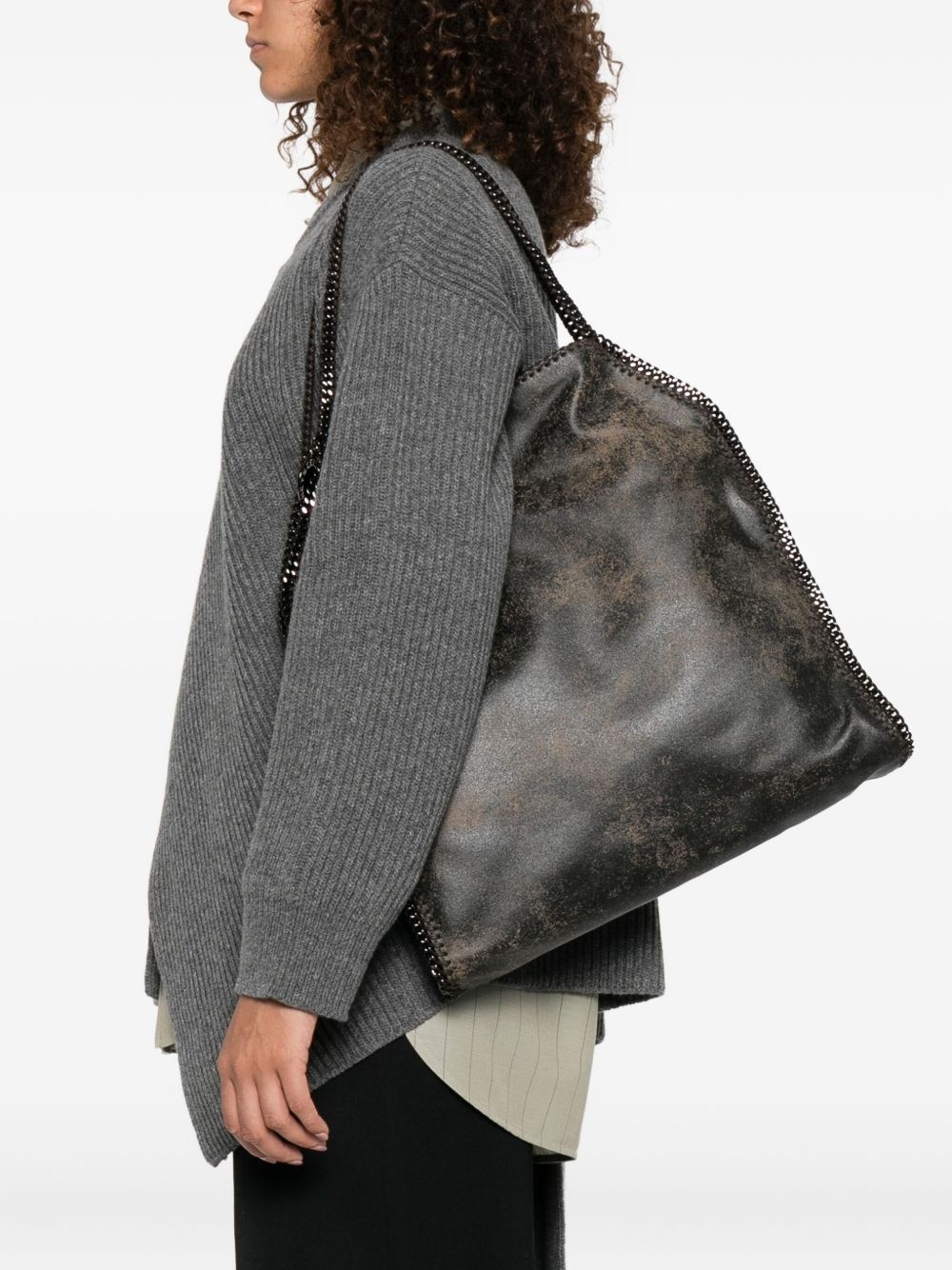 Falabella chain-trimmed tote bag - 2