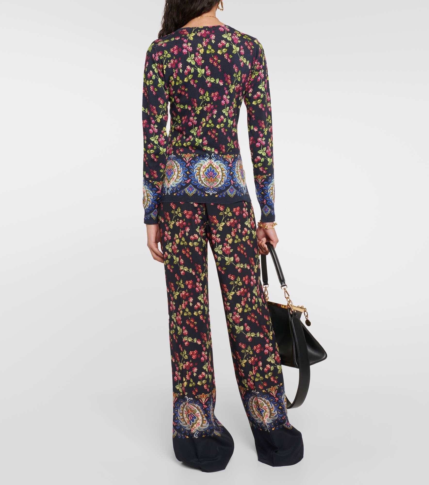 Printed silk-blend sweaters - 3