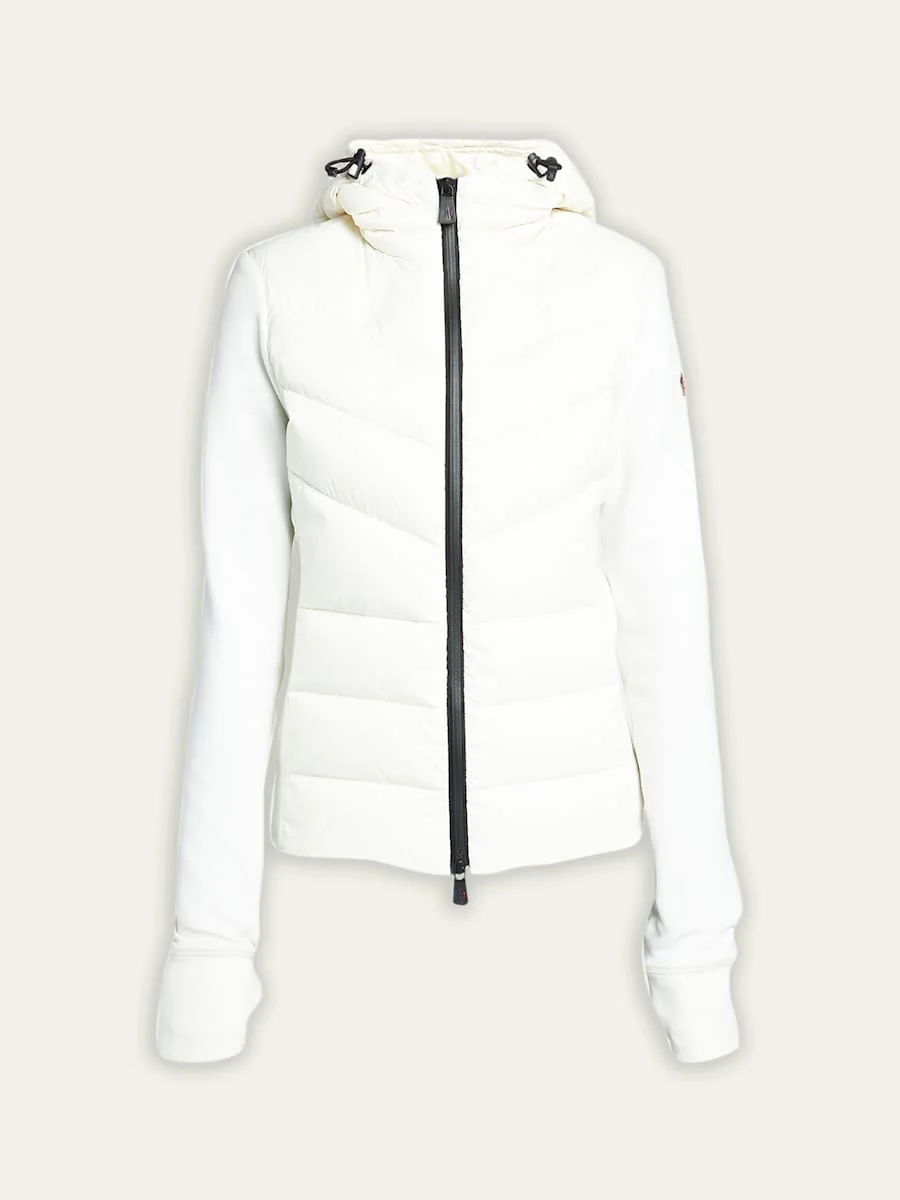 Puffer Zip-Up Cardigan - 1