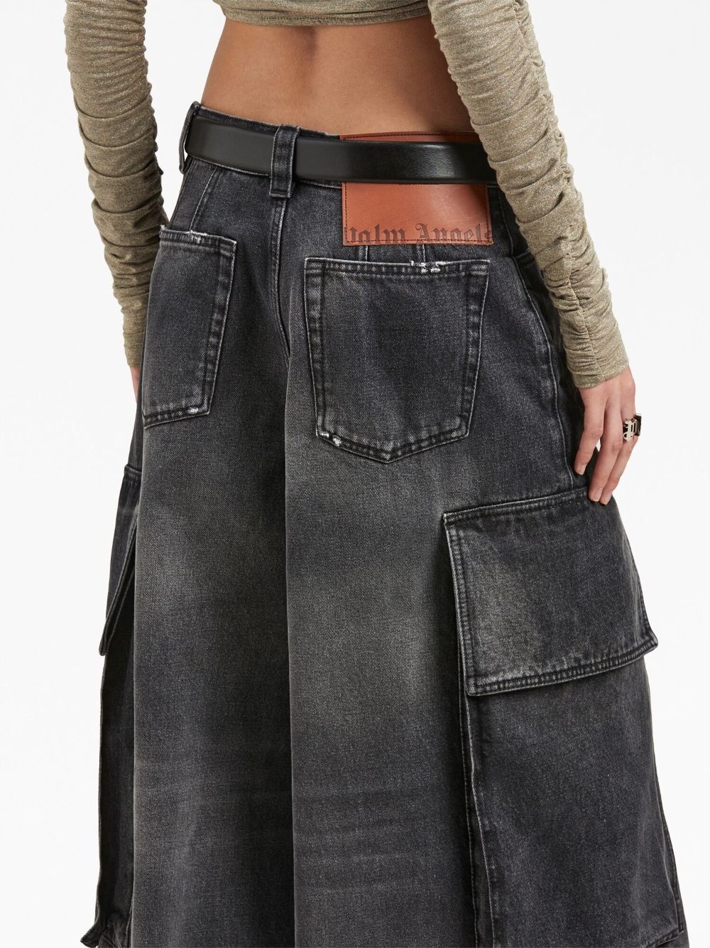 low-rise wide-leg jeans - 6