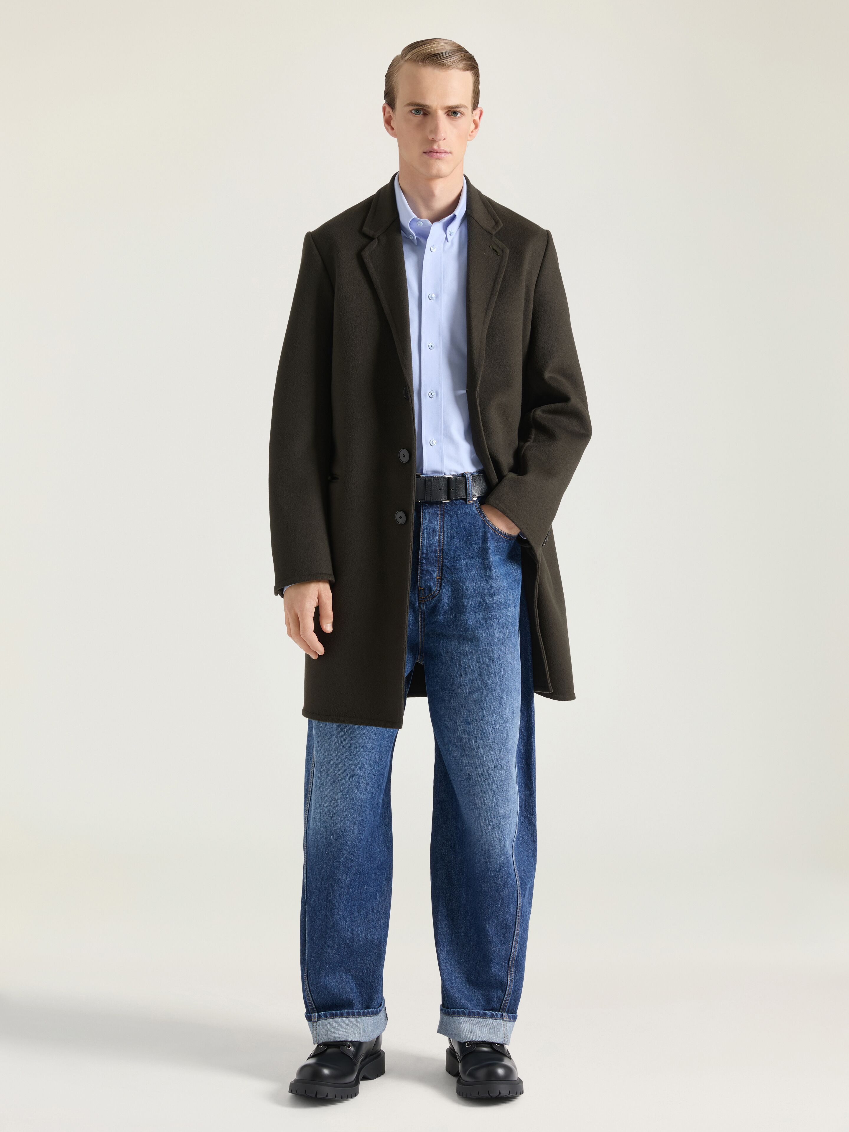 COAT IN WOOL AND CASHMERE - 2