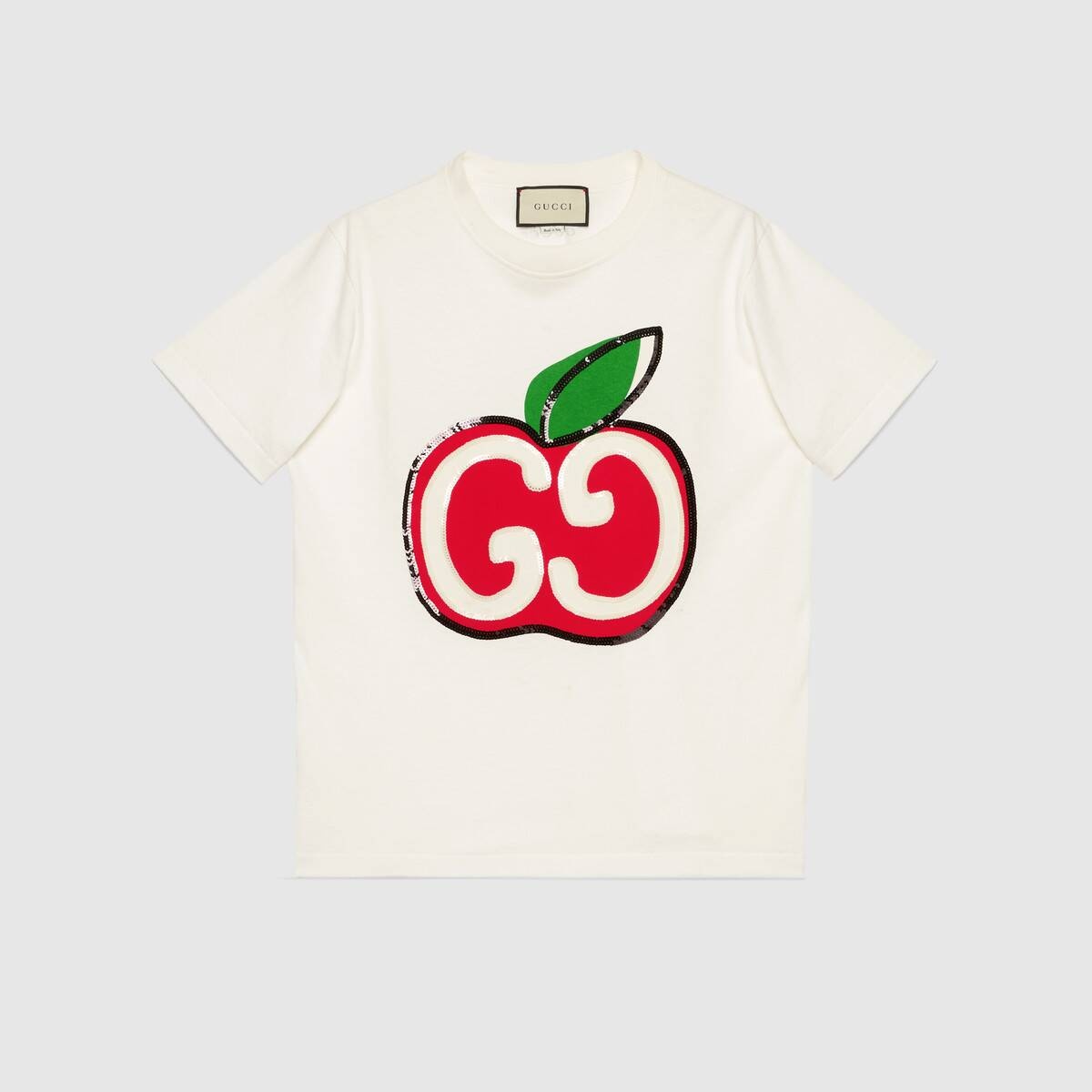 T-shirt with GG apple print - 1