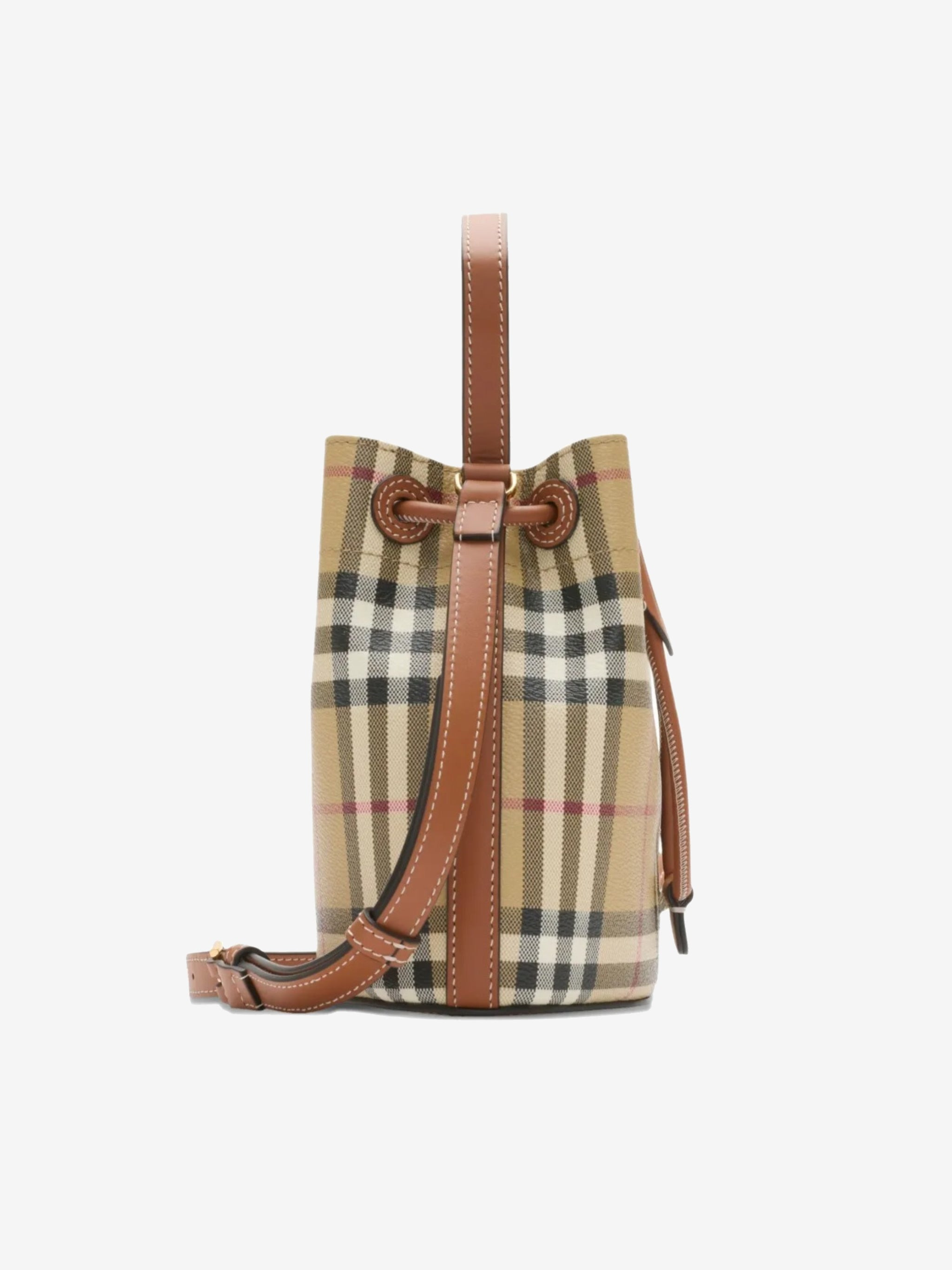 BURBERRY - Women Mini Drawstring Bag - 4