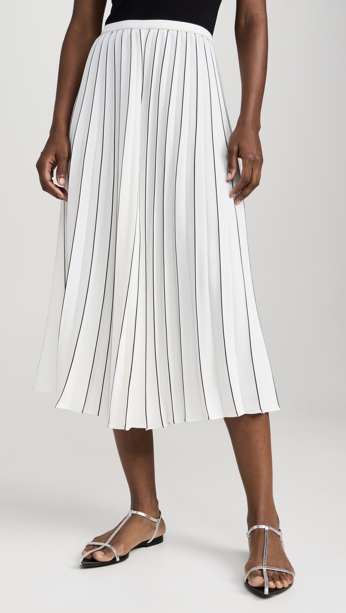 Pleated Miles Skirt in Crepe - 1