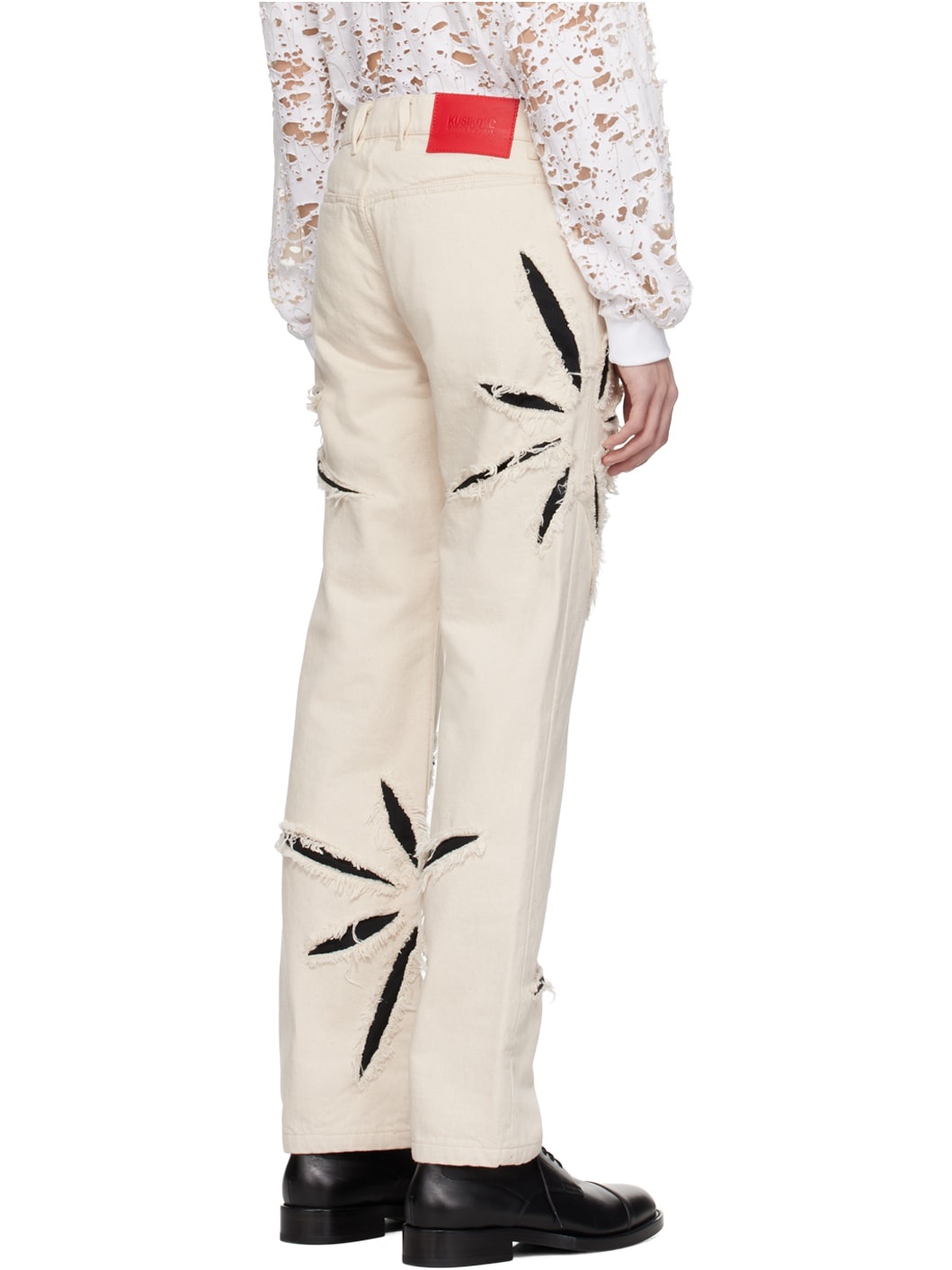Off-White Origami Cut-Out Jeans - 3