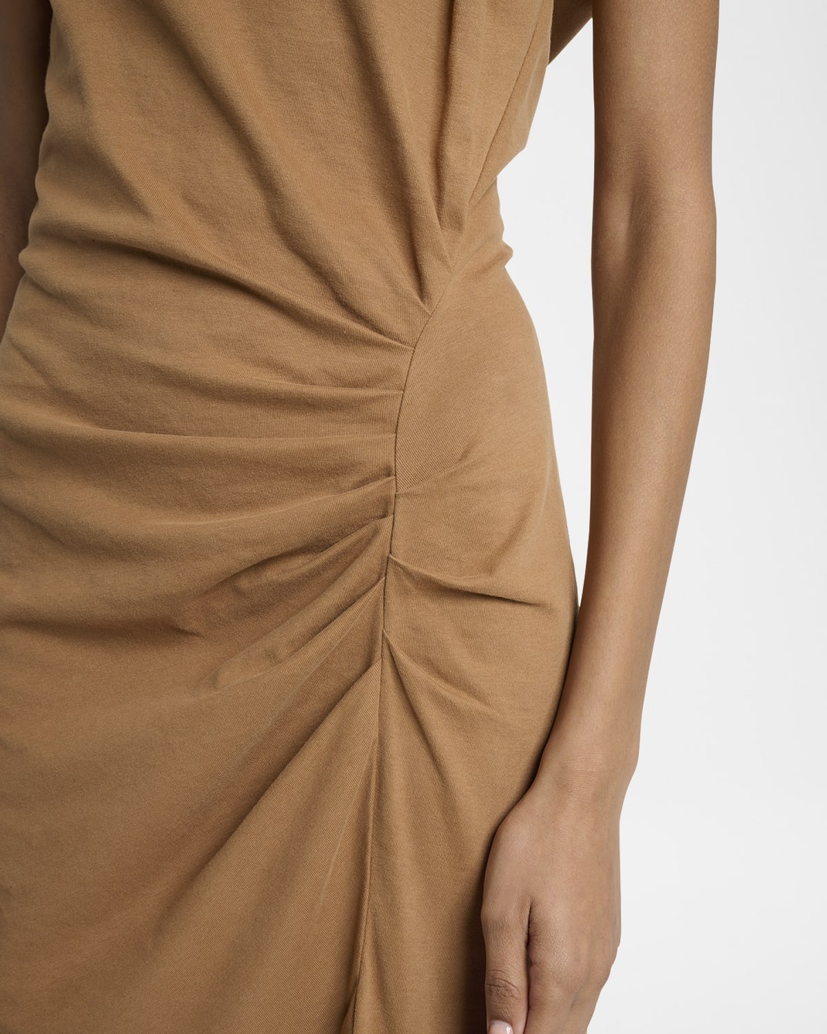 Nadela Ruched Cotton Jersey Dress - 5
